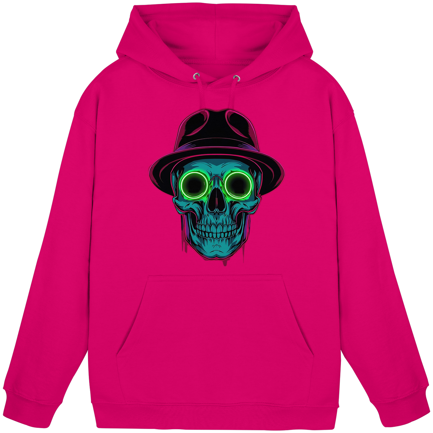Neon Silence – Purple & Lime - Basic Unisex Hoodie
