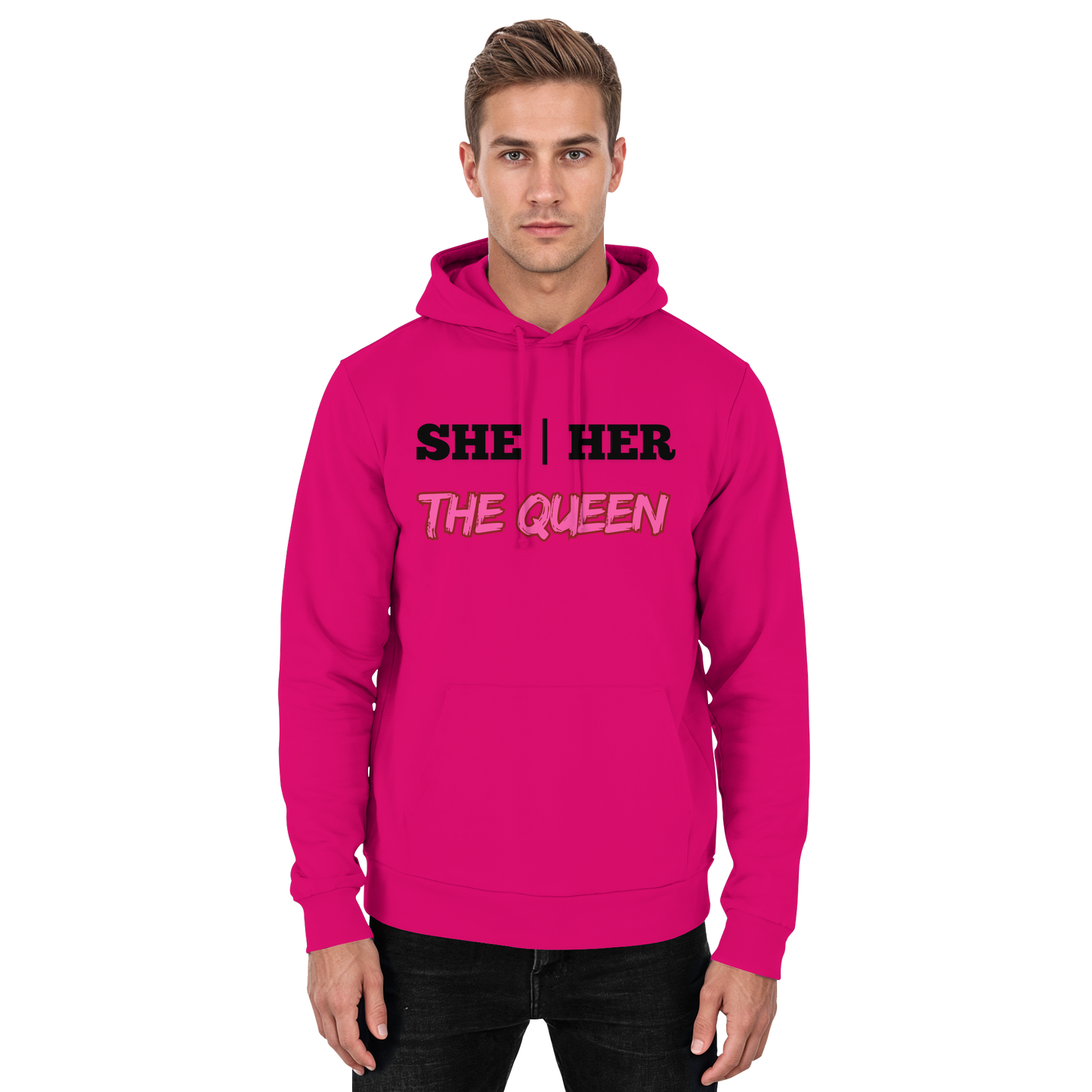 she / her – THE QUEEN - Basic Unisex Hoodie