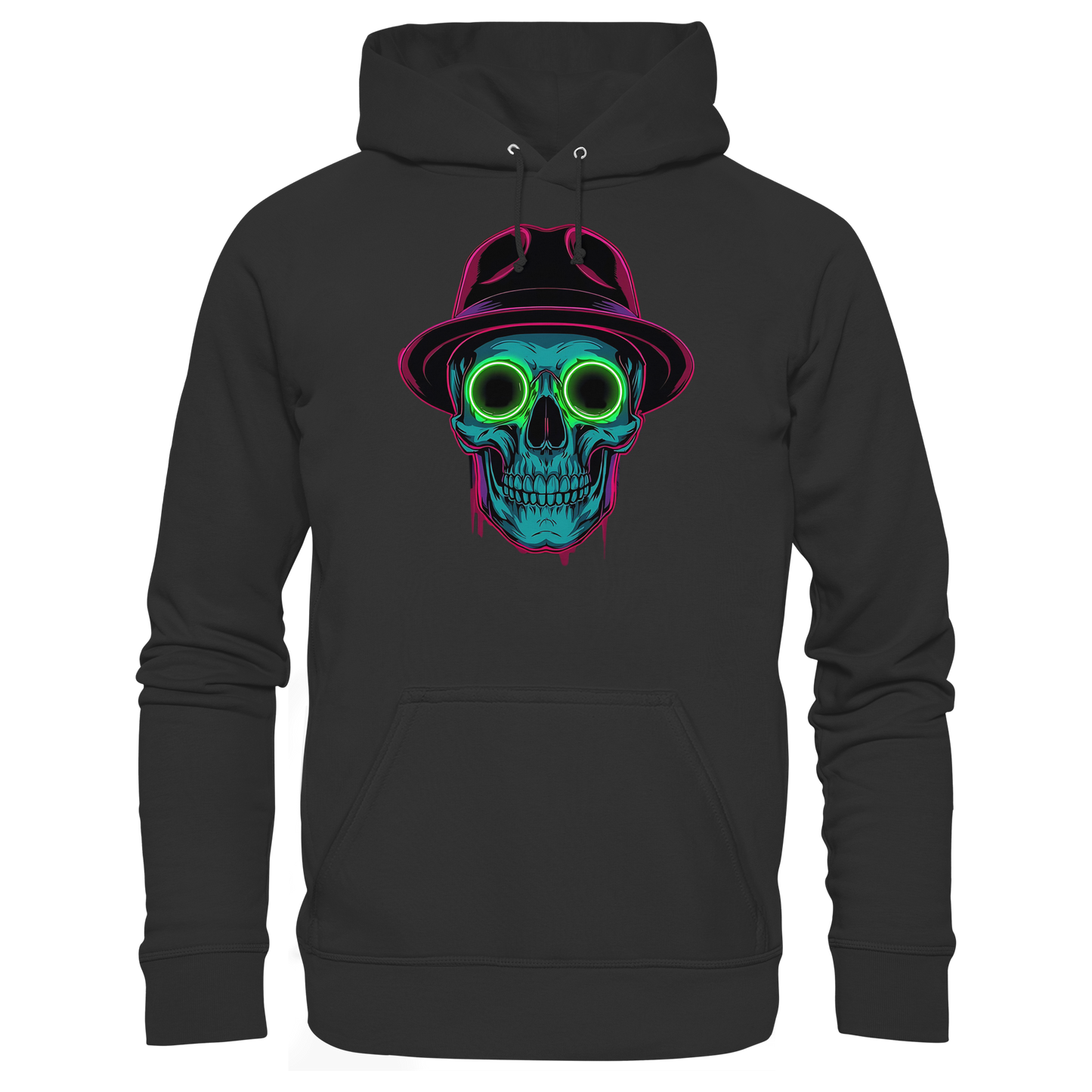 Neon Silence – Purple & Lime - Basic Unisex Hoodie