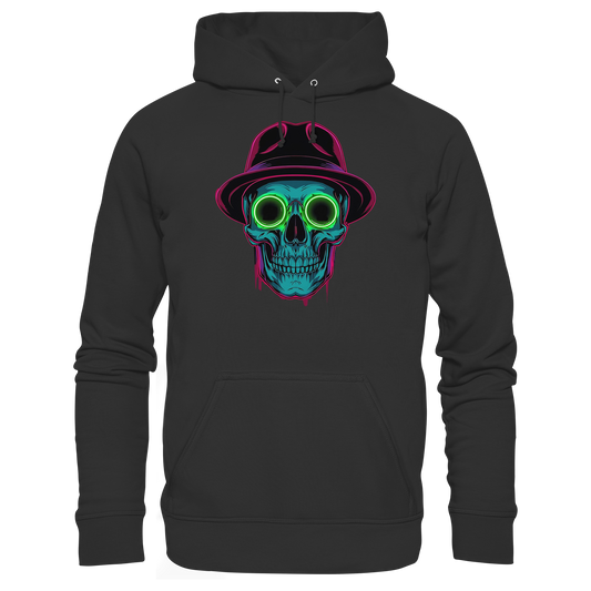 Neon Silence – Purple & Lime - Basic Unisex Hoodie