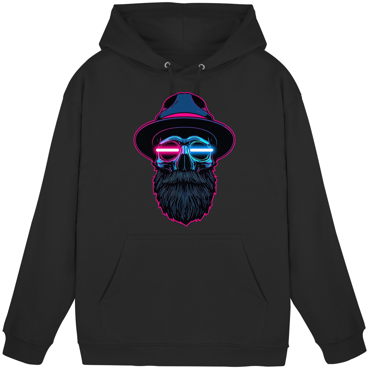Neon Silence – Pink & Blue - Basic Unisex Hoodie