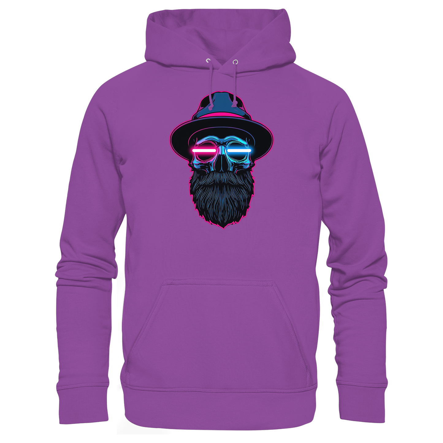 Neon Silence – Pink & Blue - Basic Unisex Hoodie