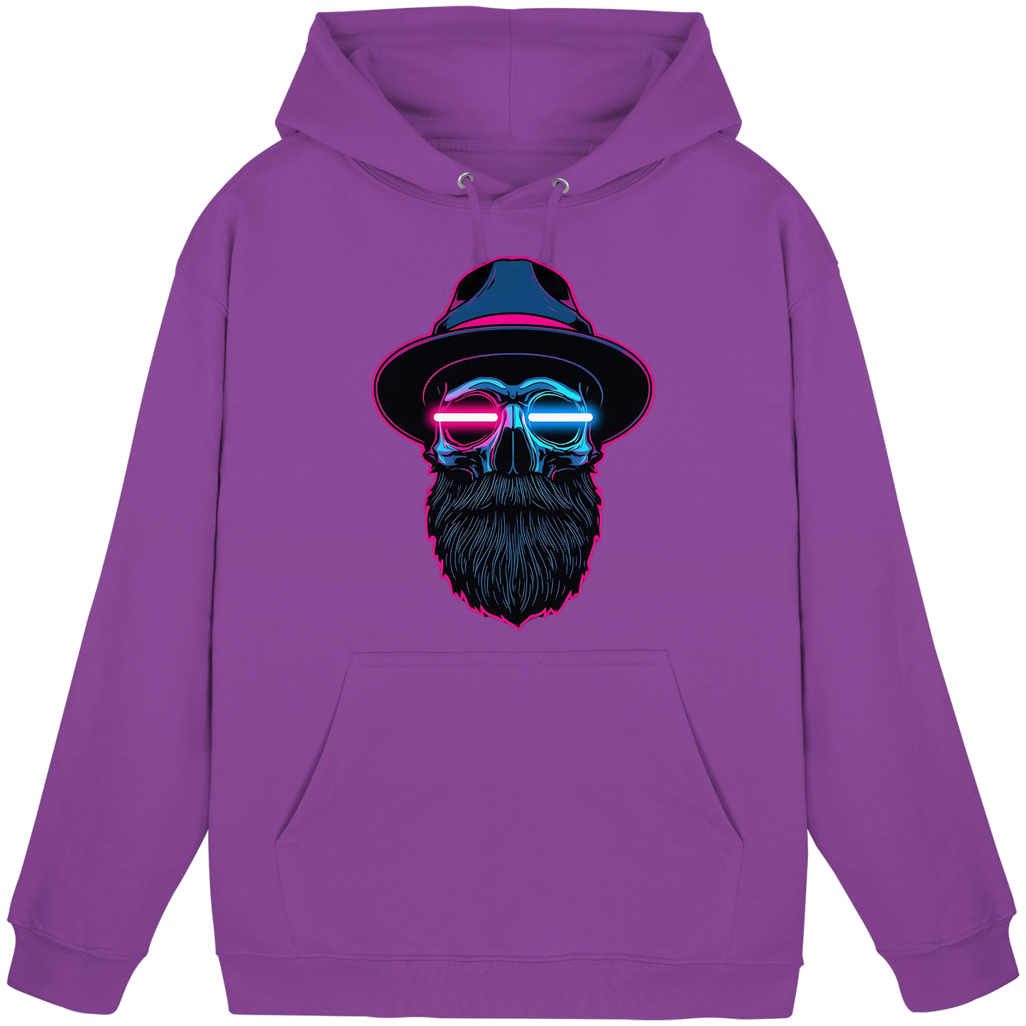 Neon Silence – Pink & Blue - Basic Unisex Hoodie