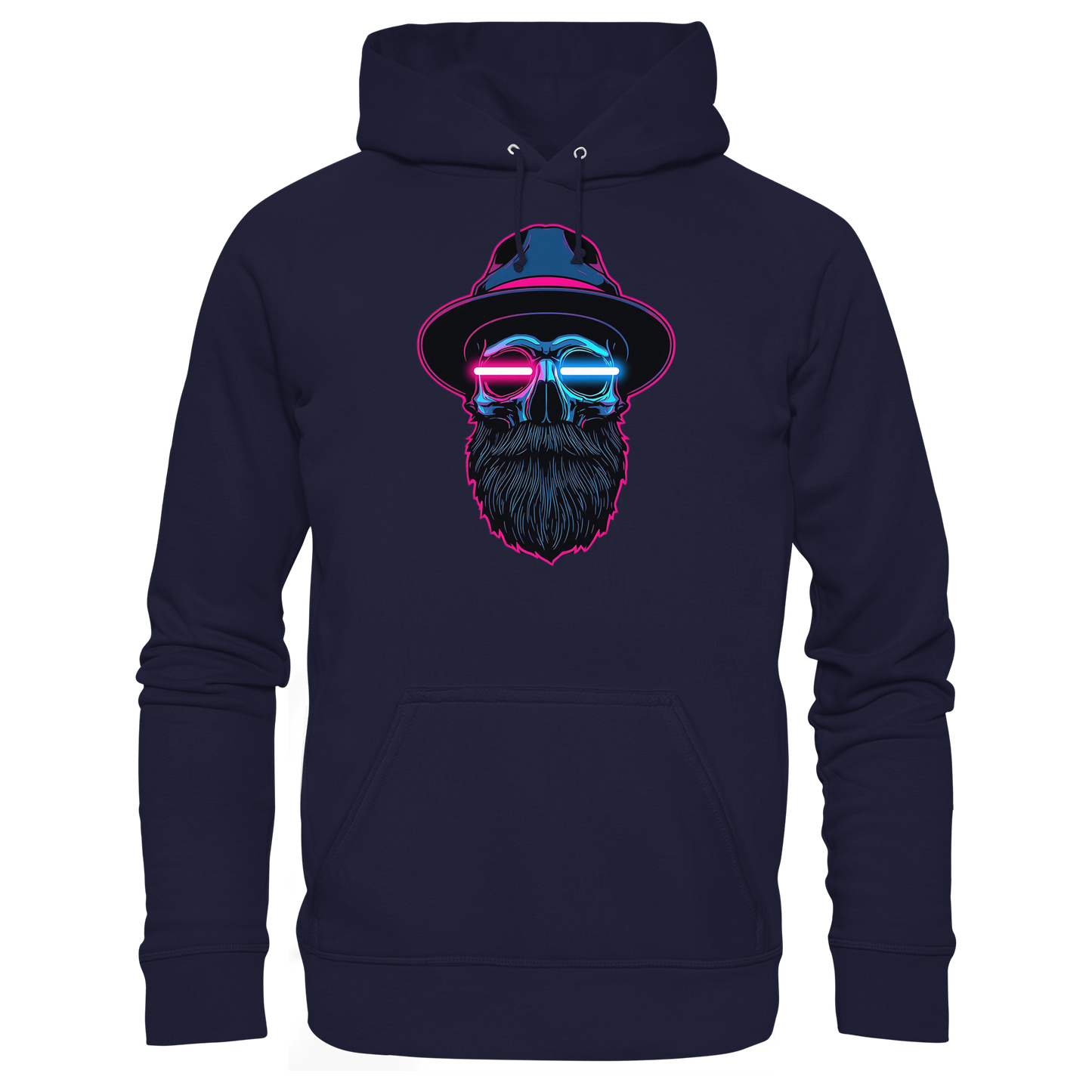 Neon Silence – Pink & Blue - Basic Unisex Hoodie