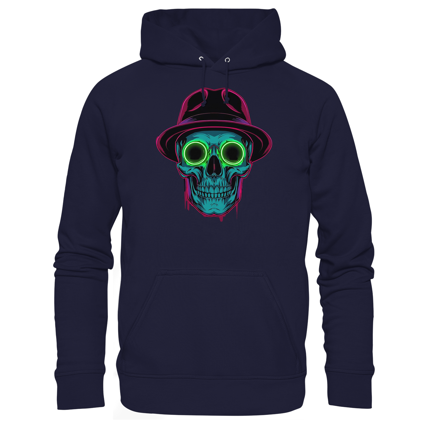 Neon Silence – Purple & Lime - Basic Unisex Hoodie