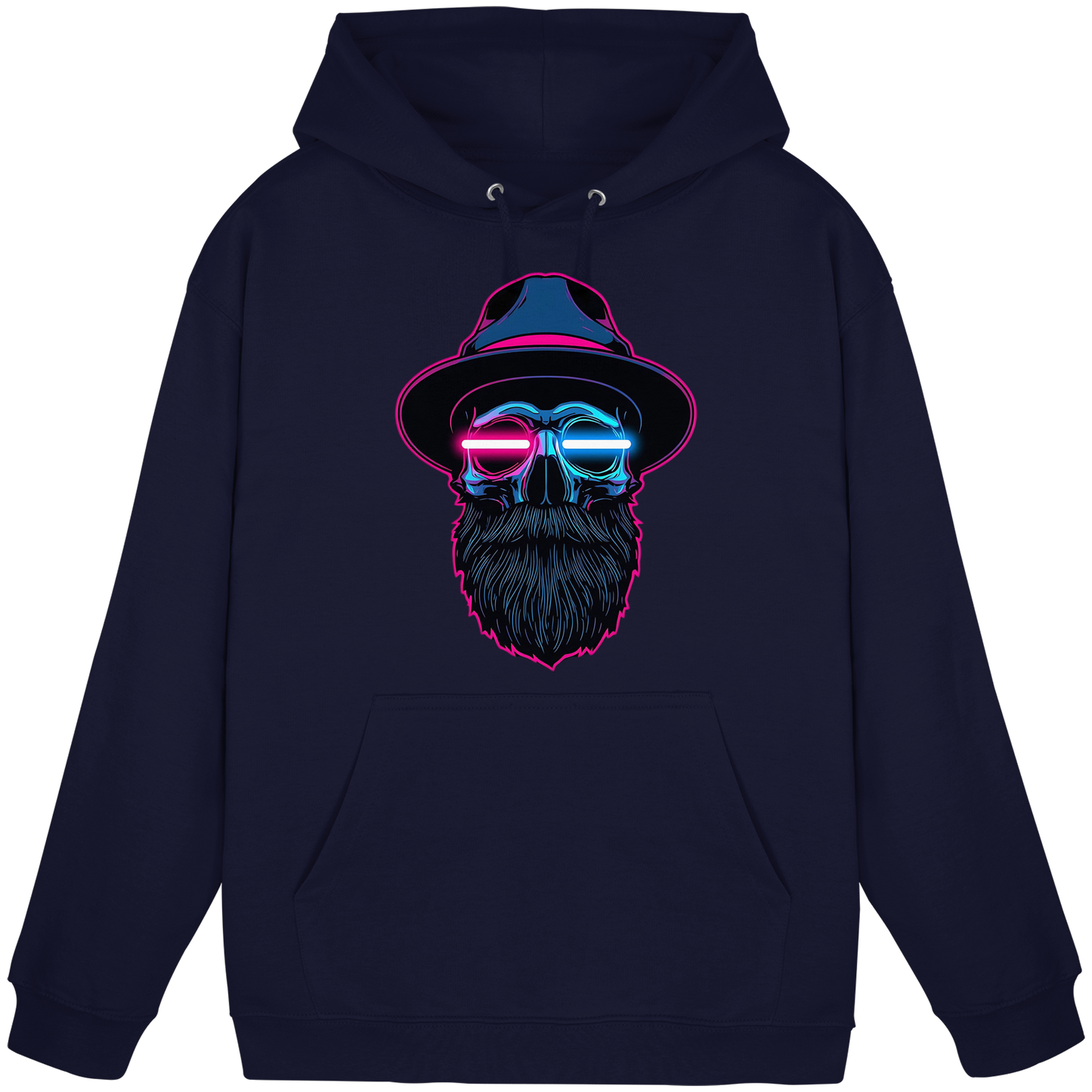 Neon Silence – Pink & Blue - Basic Unisex Hoodie
