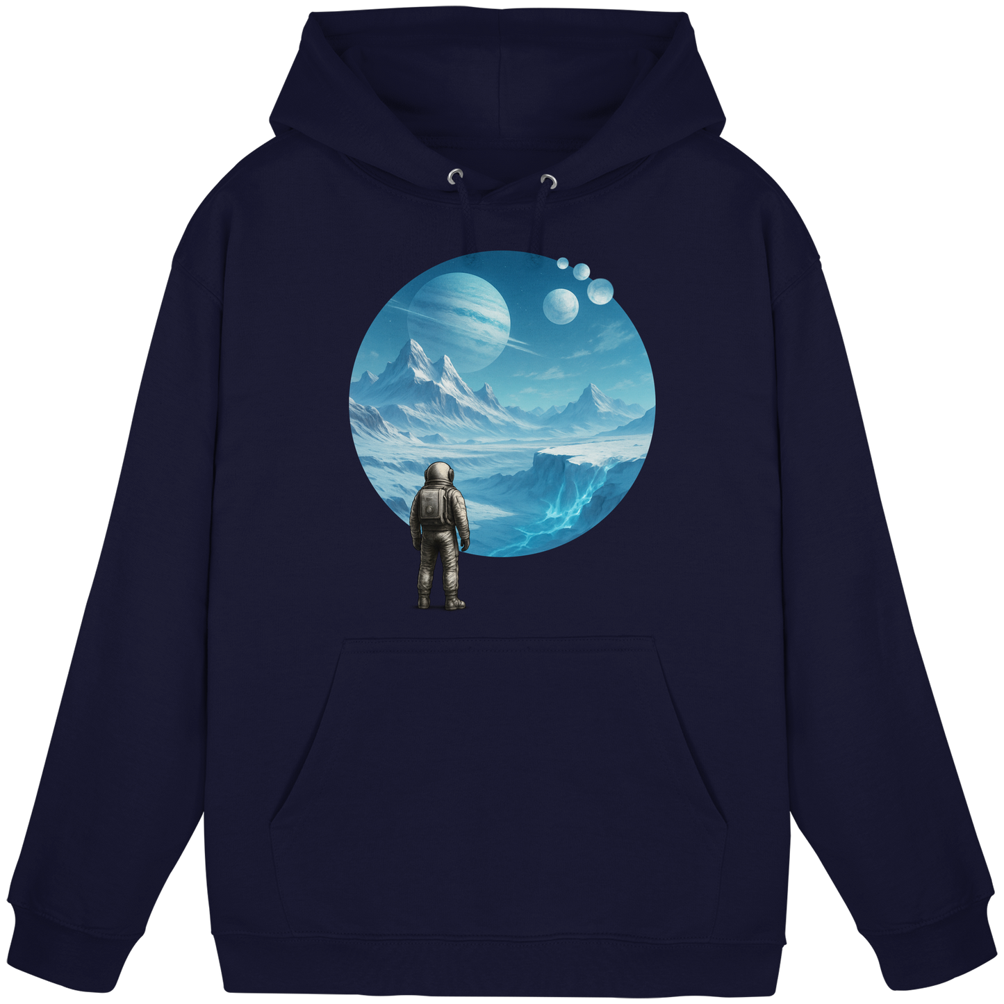 Frozen Expanse – Astronaut’s Journey - Basic Unisex Hoodie