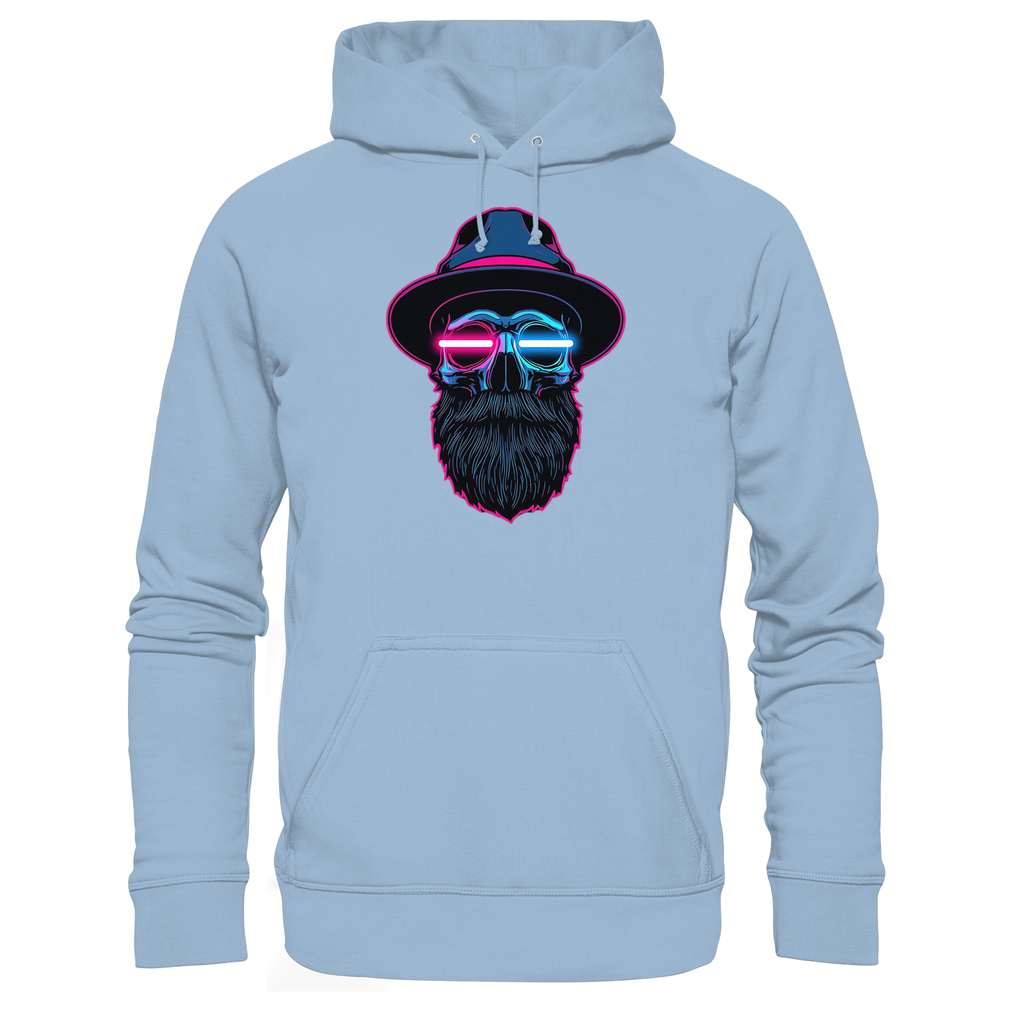 Neon Silence – Pink & Blue - Basic Unisex Hoodie