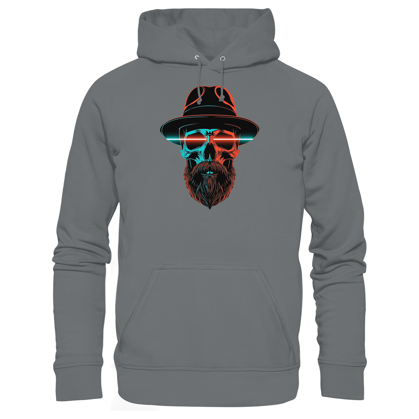 Neon Silence – Turquoise & Orange - Basic Unisex Hoodie