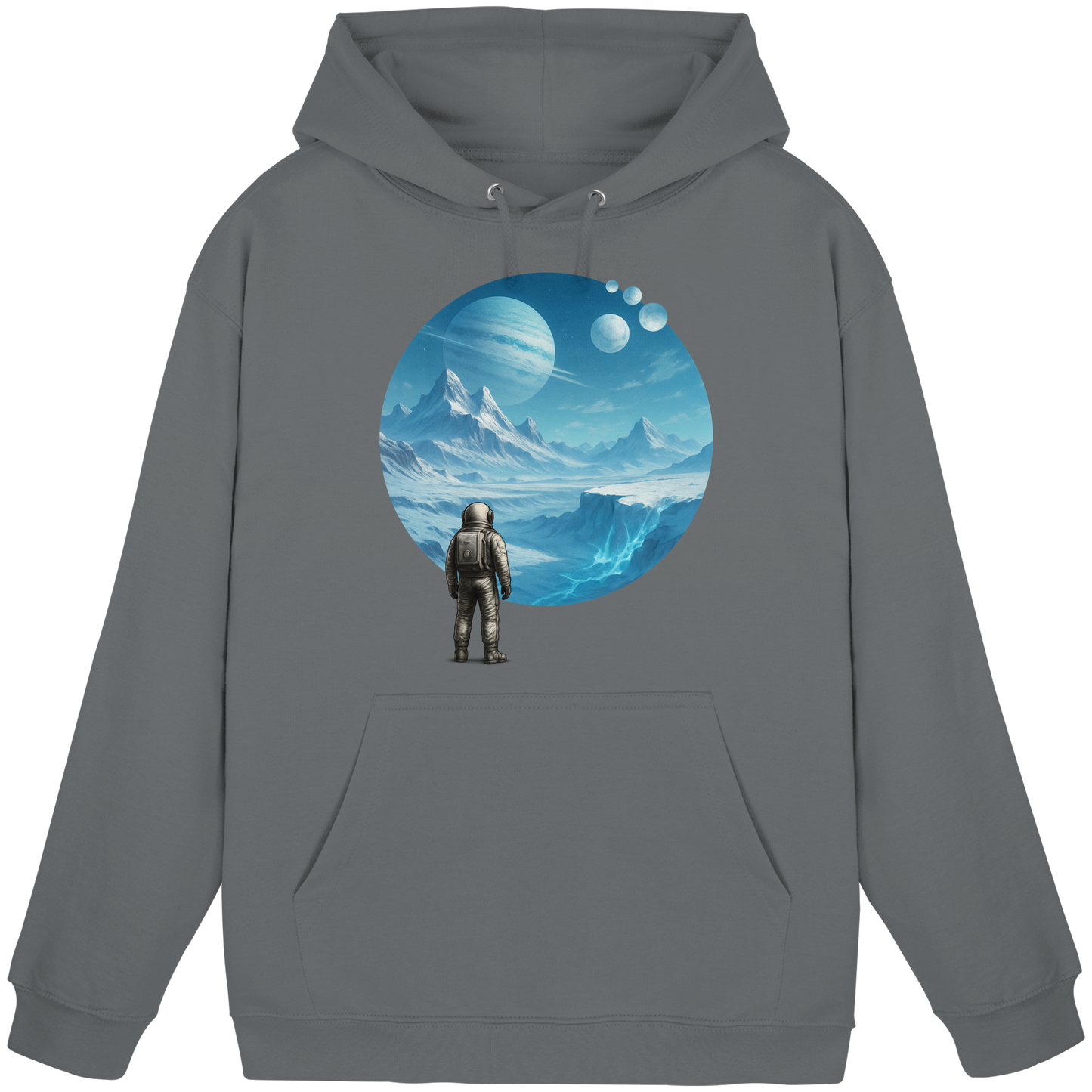 Frozen Expanse – Astronaut’s Journey - Basic Unisex Hoodie