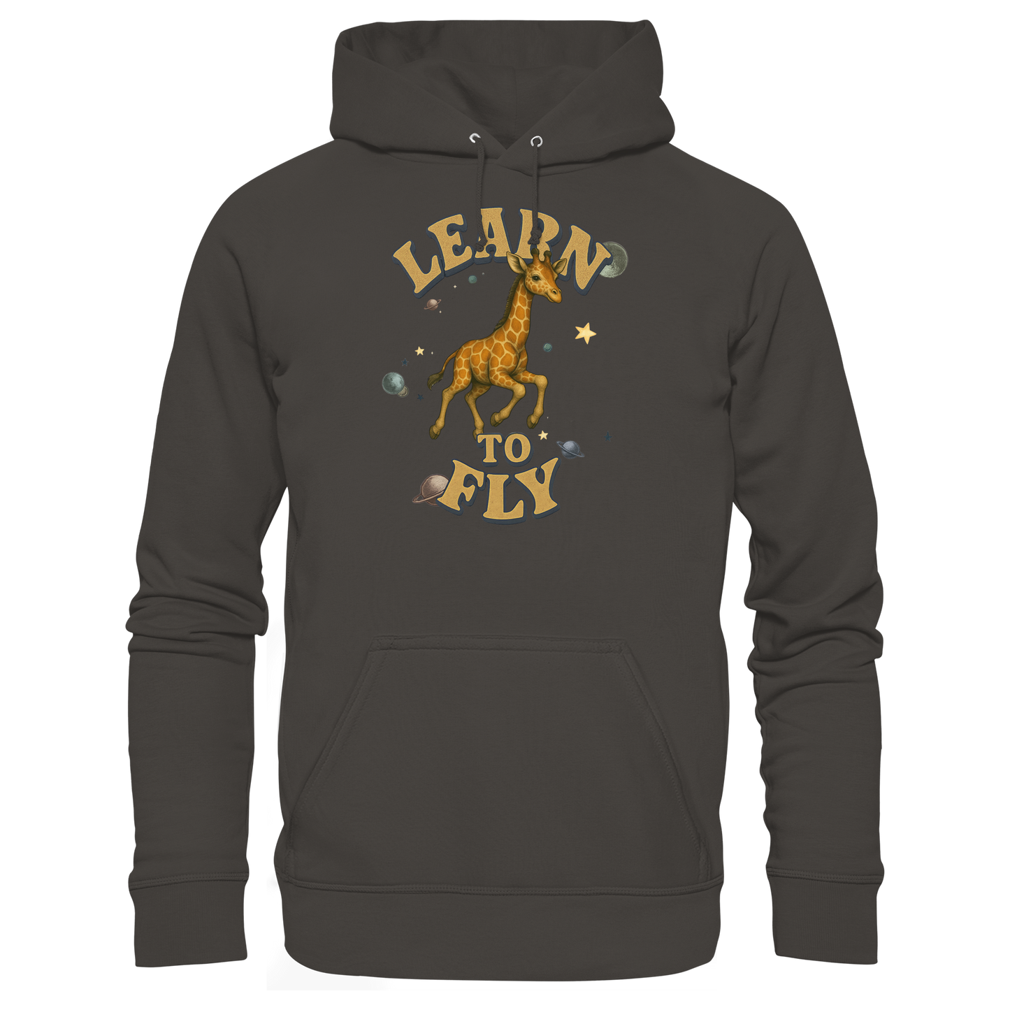 Giraffe – Learn To Fly - Basic Unisex Hoodie