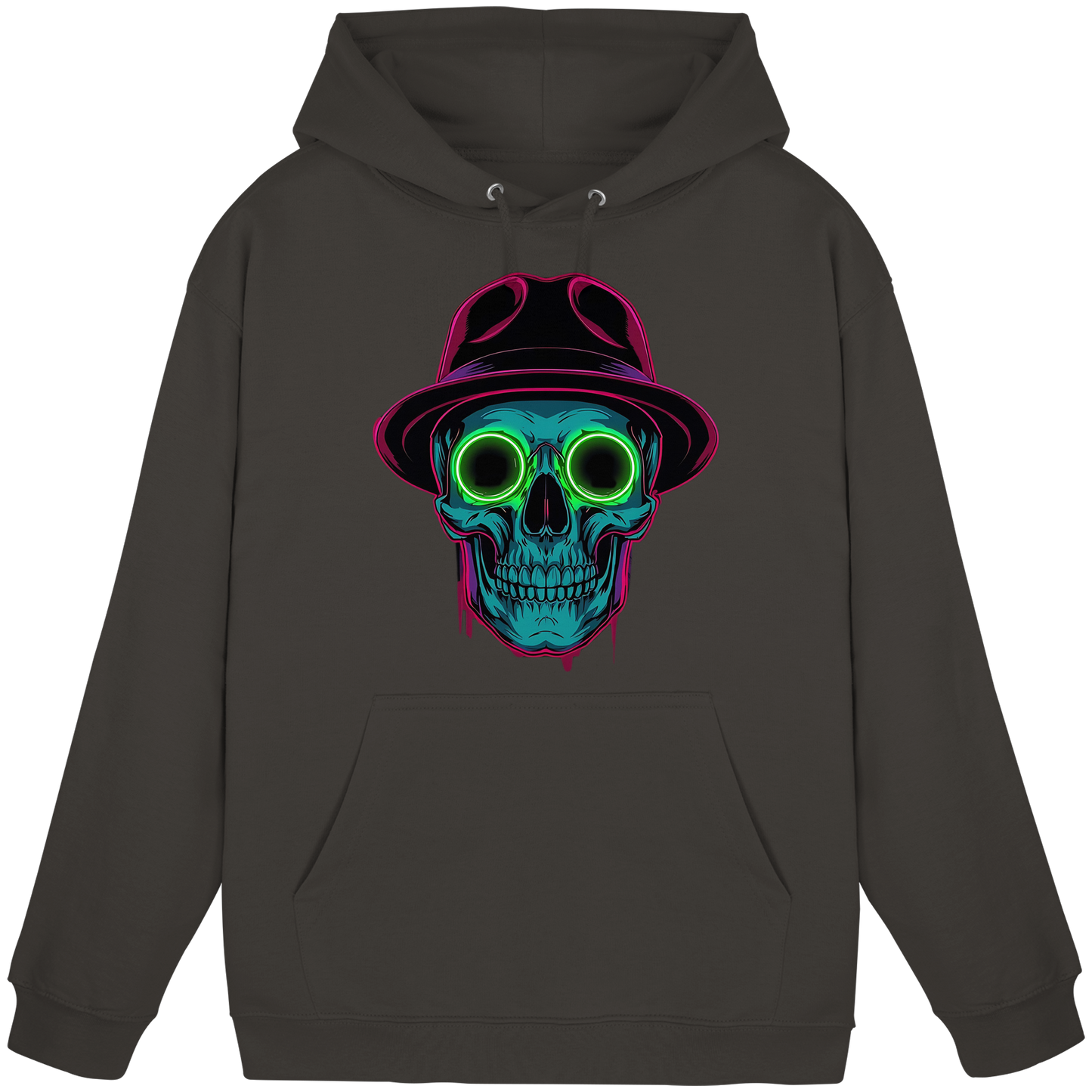 Neon Silence – Purple & Lime - Basic Unisex Hoodie