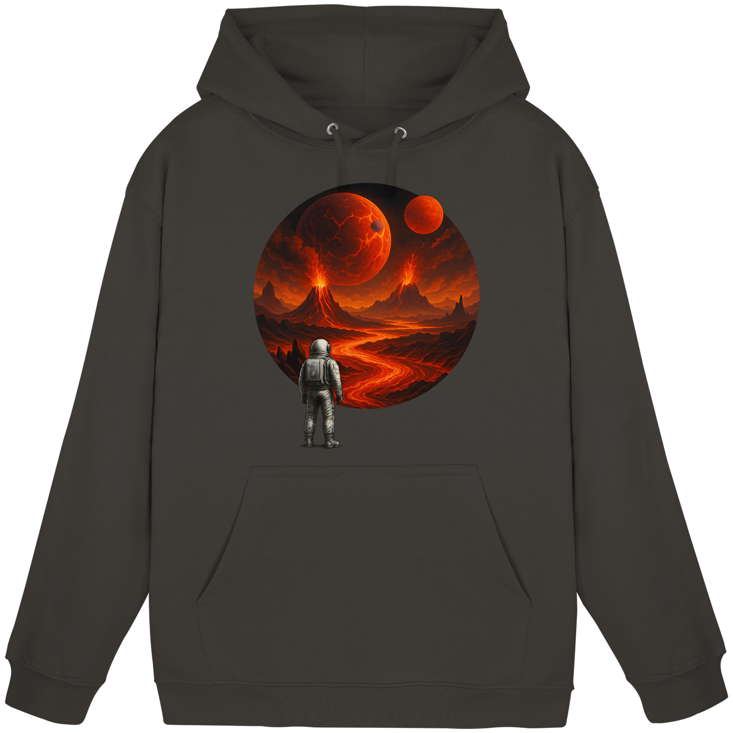 Inferno View – Astronaut’s Journey - Basic Unisex Hoodie
