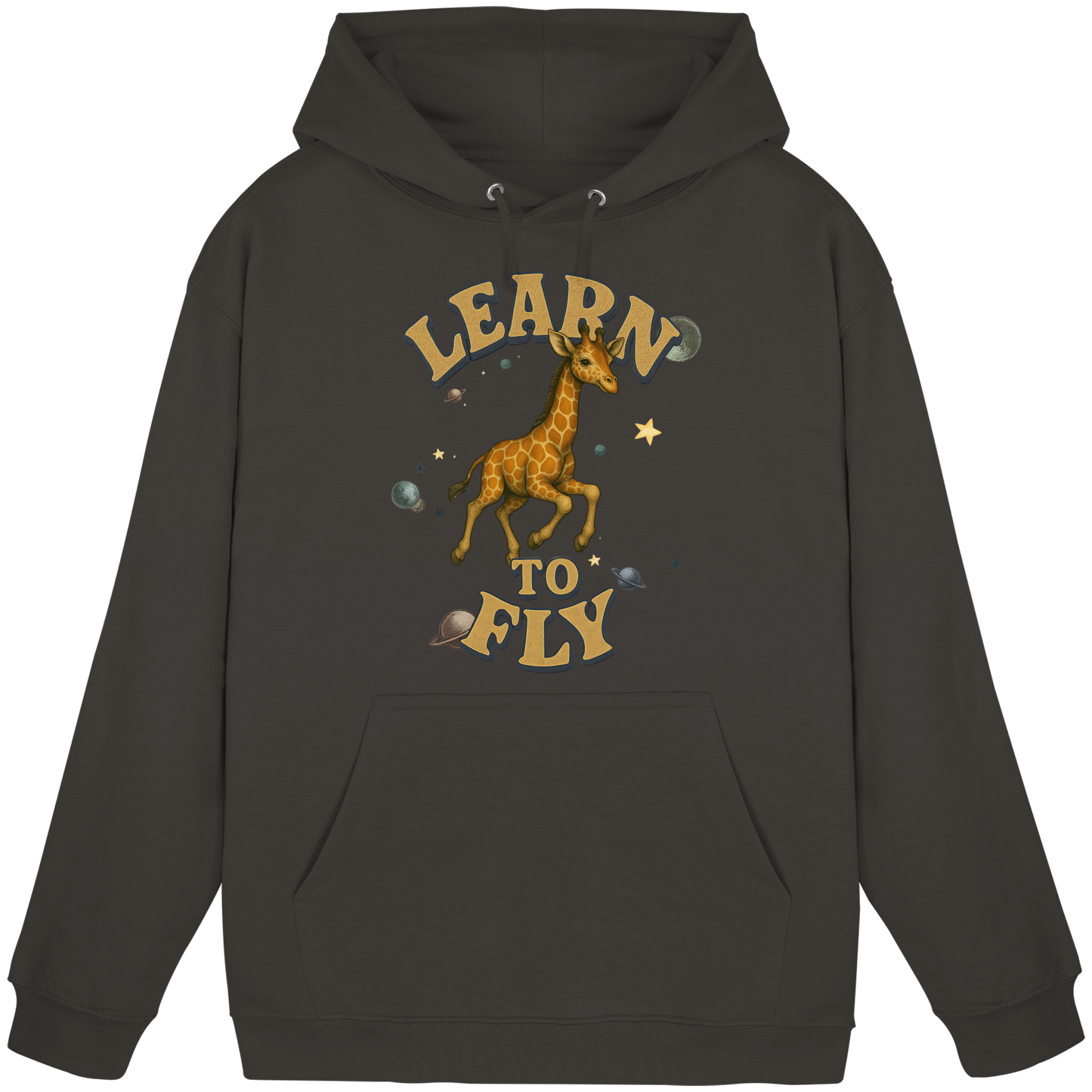 Giraffe – Learn To Fly - Basic Unisex Hoodie