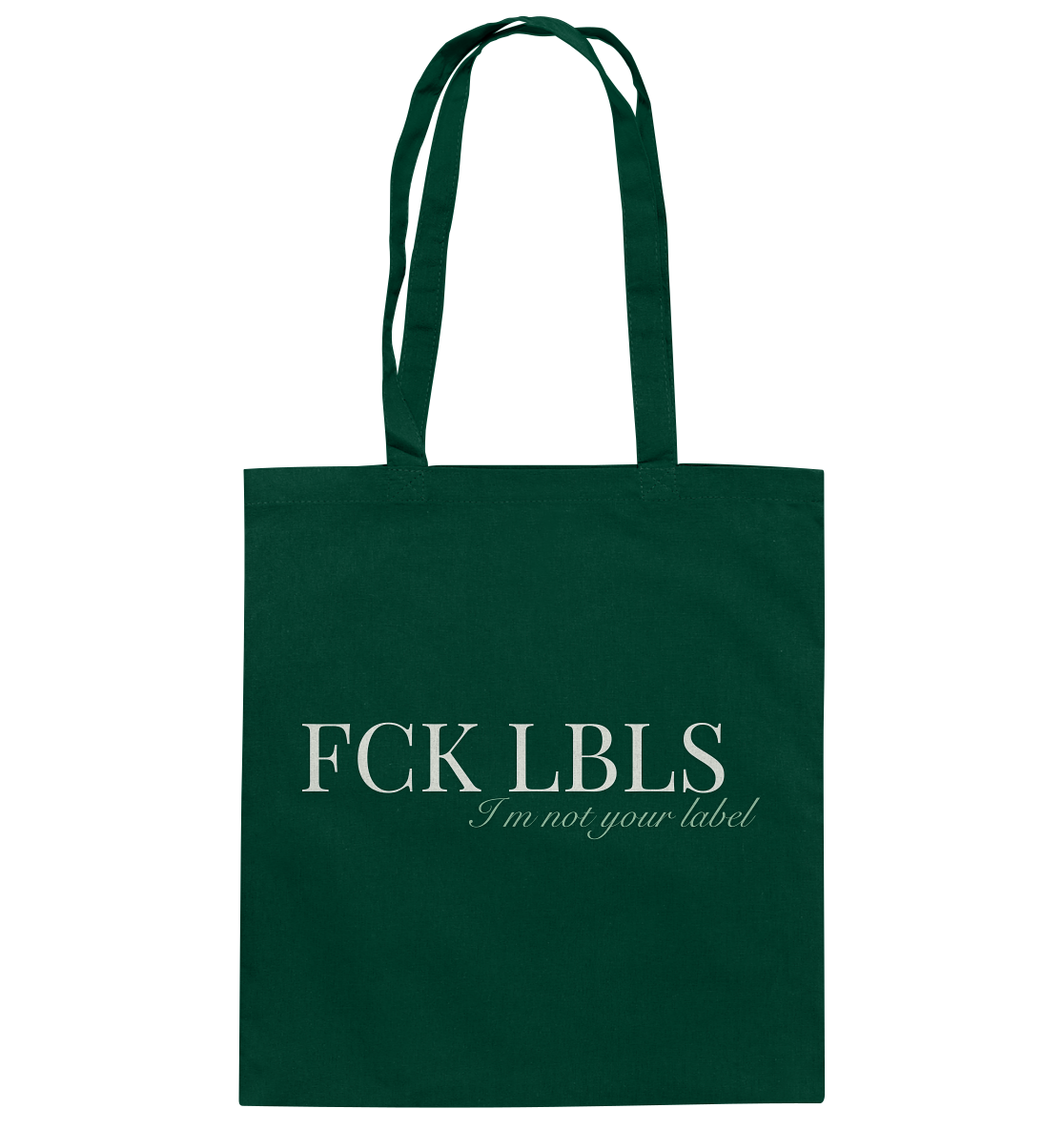 FCK LBLS – I'm not your label - Baumwolltasche