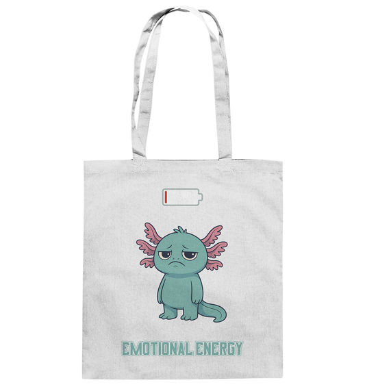 Emotional Energy – Axolotl (Türkis)  - Baumwolltasche