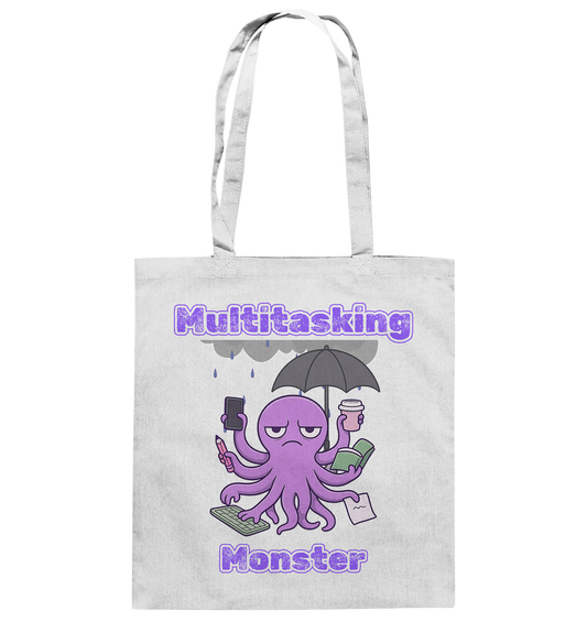 Multitasking Monster - Lila - Baumwolltasche