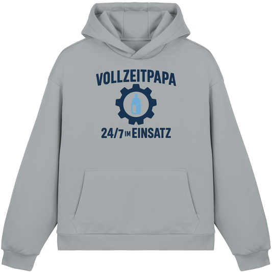 Vollzeitpapa - 24/7 im Einsatz - Fläschchen - Fluffy Boxcut Hoodie