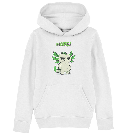 NOPE!  Grün - Kids Basic Hoodie