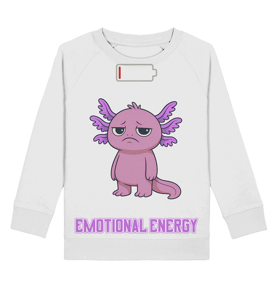 Emotional Energy – Axolotl mit leerem Akku (Pink) - Kids Basic Sweatshirt
