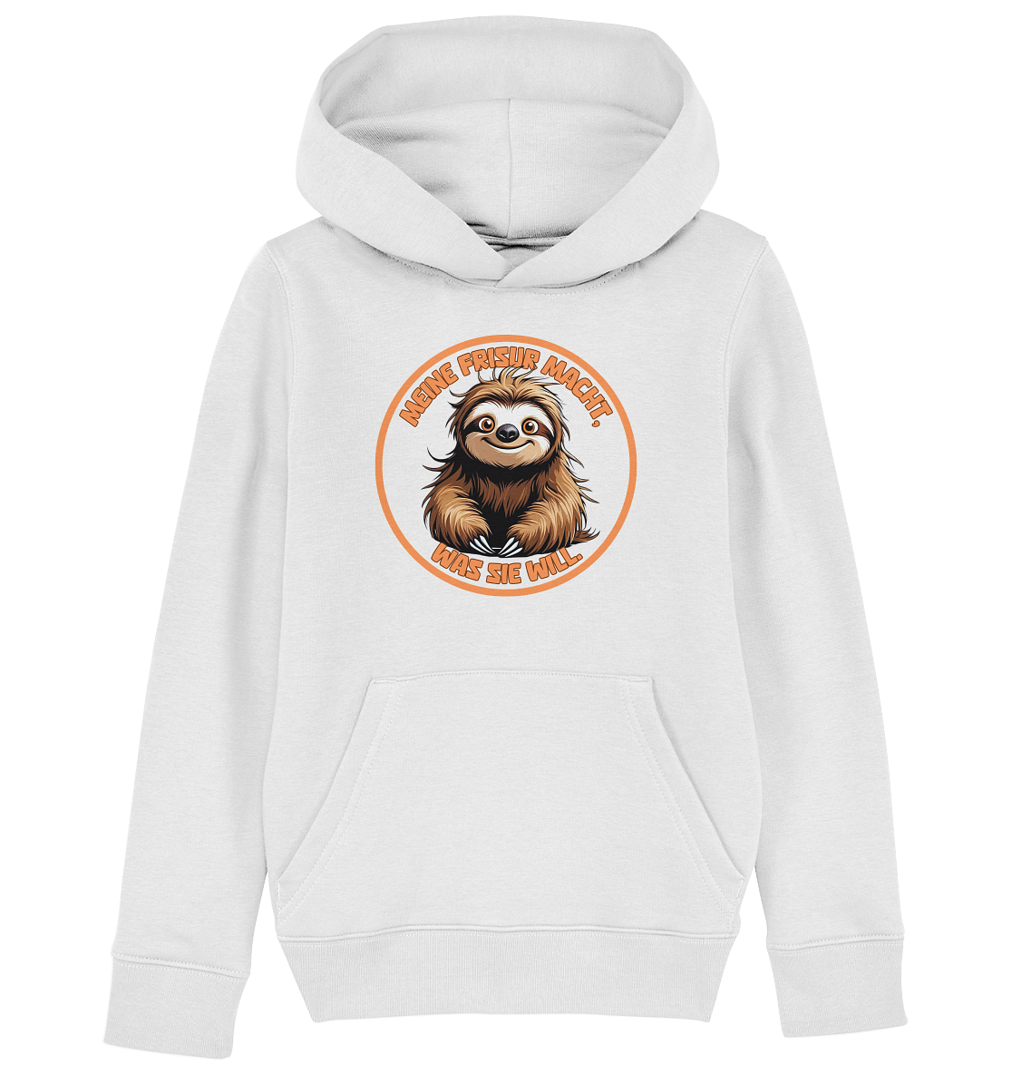 Meine Frisur macht, was sie will – Faultier - Kids Organic Hoodie