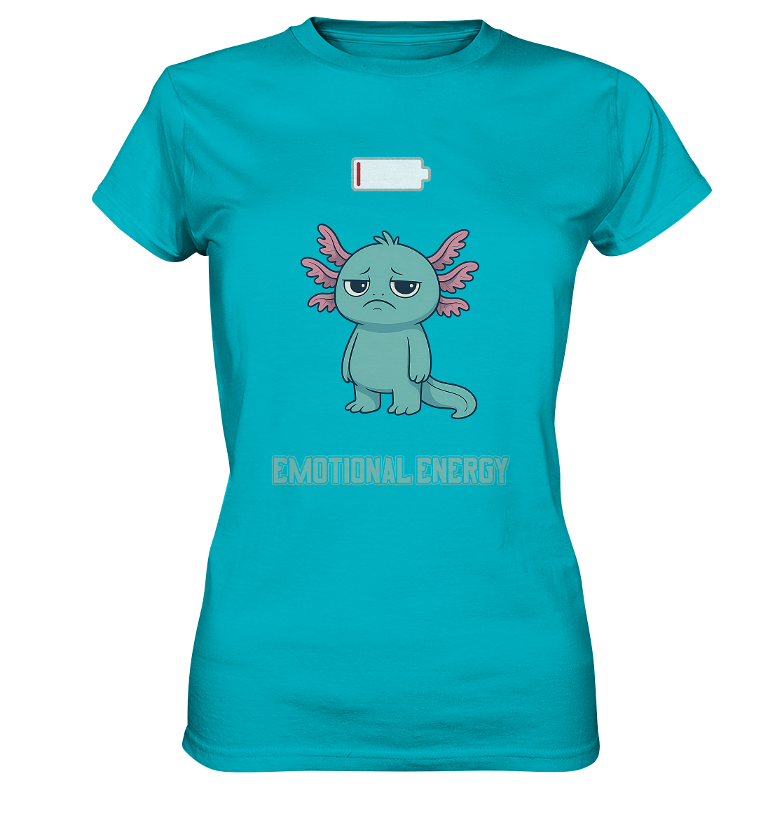 Emotional Energy – Axolotl (Türkis)  - Ladies Premium Shirt
