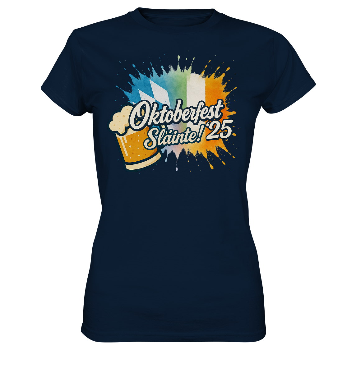 Global Cheers! - Irland mit Bier - Ladies Premium Shirt