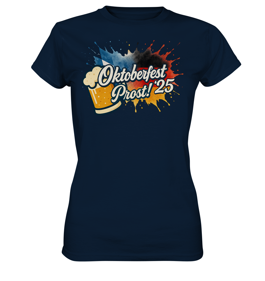 Global Cheers! - Deutschland mit Bier - Ladies Premium Shirt