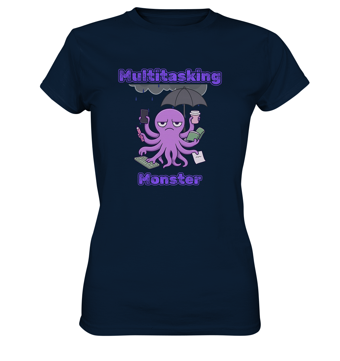 Multitasking Monster - Lila - Ladies Premium Shirt