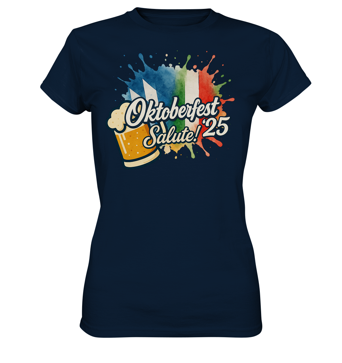 Global Cheers! - Italien mit Bier - Ladies Premium Shirt