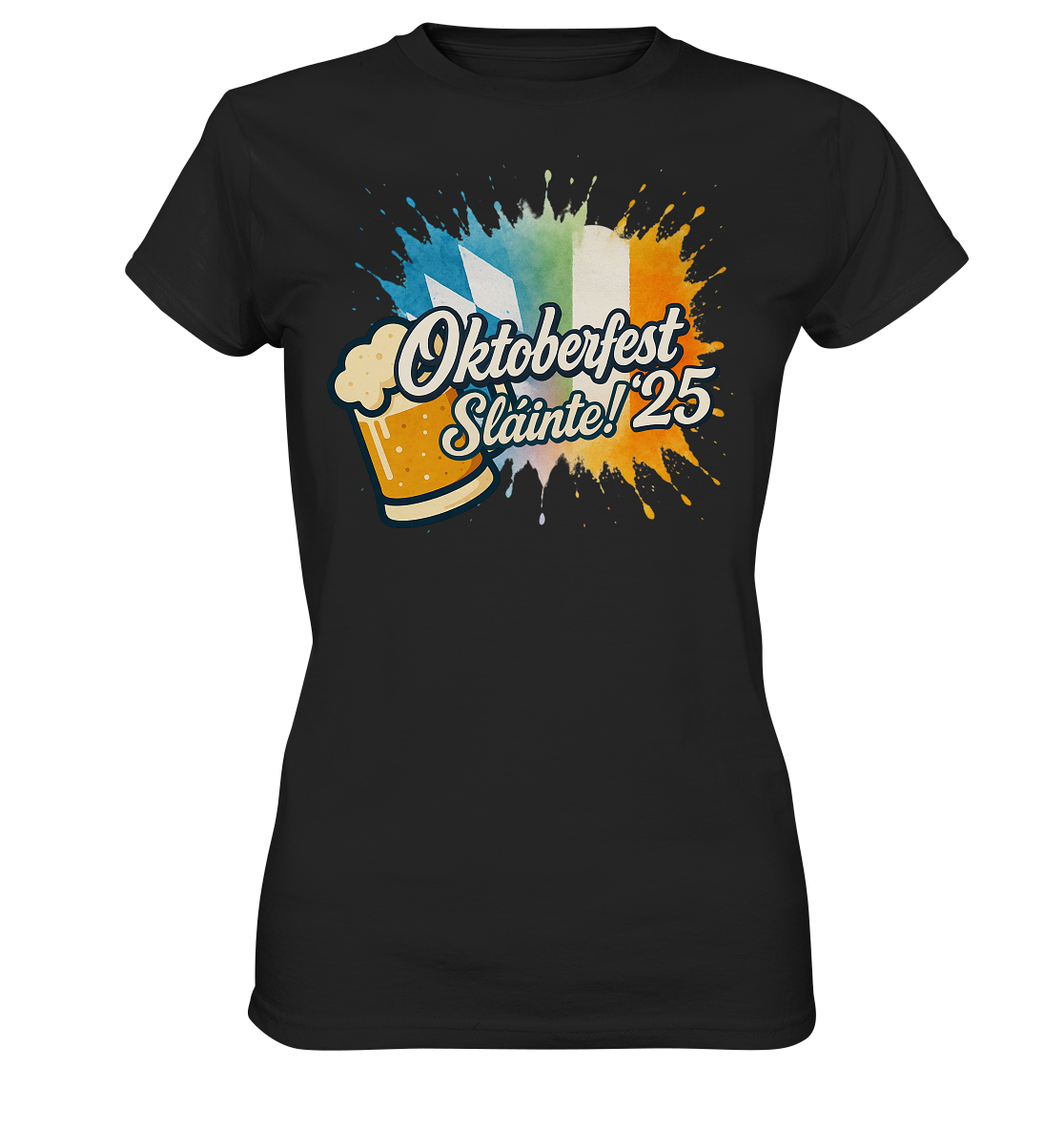 Global Cheers! - Irland mit Bier - Ladies Premium Shirt