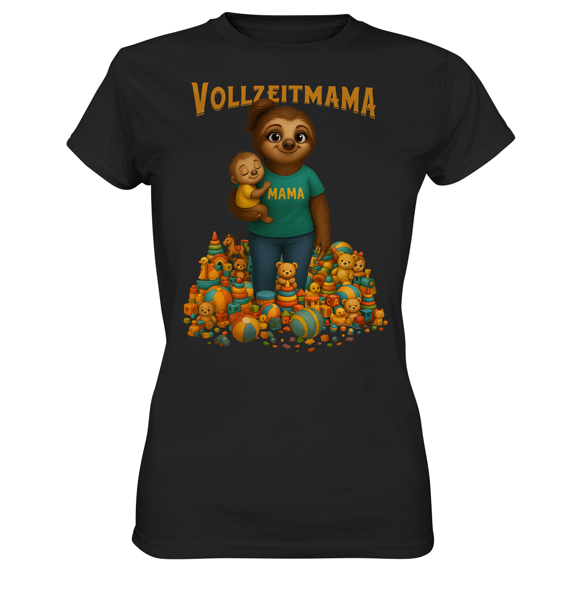 Slothies - Vollzeitmama - Ladies Premium Shirt