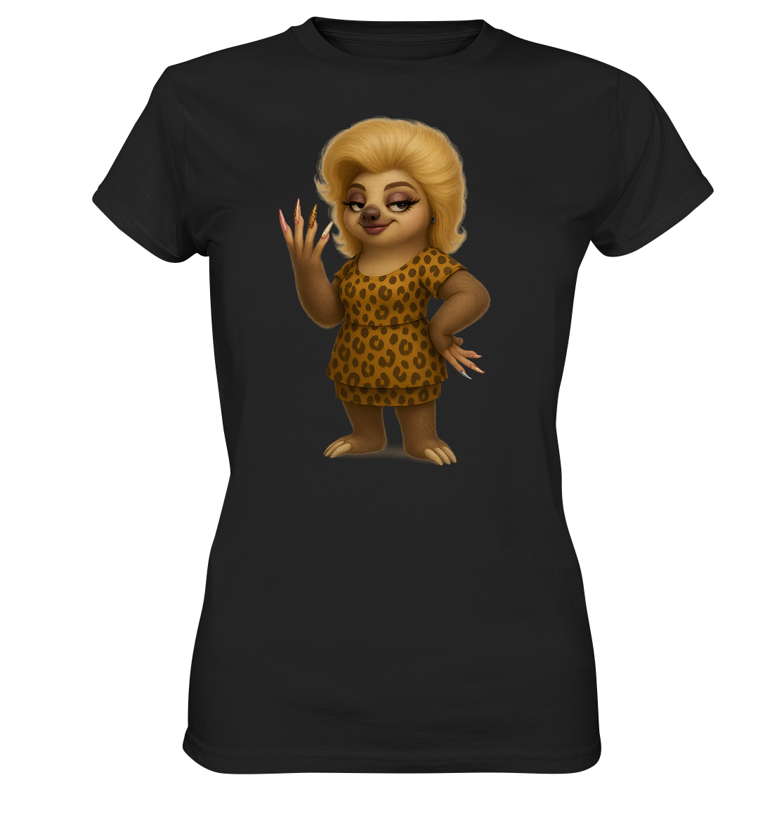 Slothies - Mandy Protzke – Kosmetikerin mit Nagelstudio im Keller. - Ladies Premium Shirt