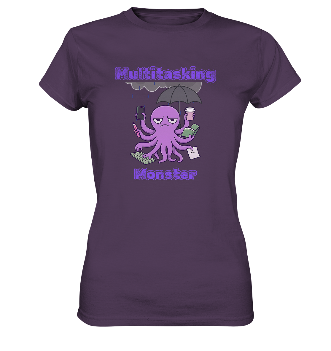 Multitasking Monster - Lila - Ladies Premium Shirt