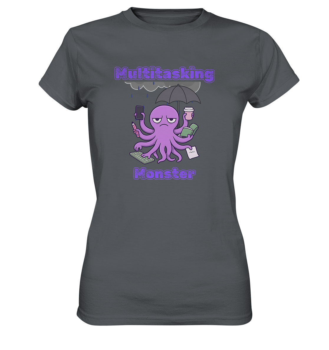 Multitasking Monster - Lila - Ladies Premium Shirt