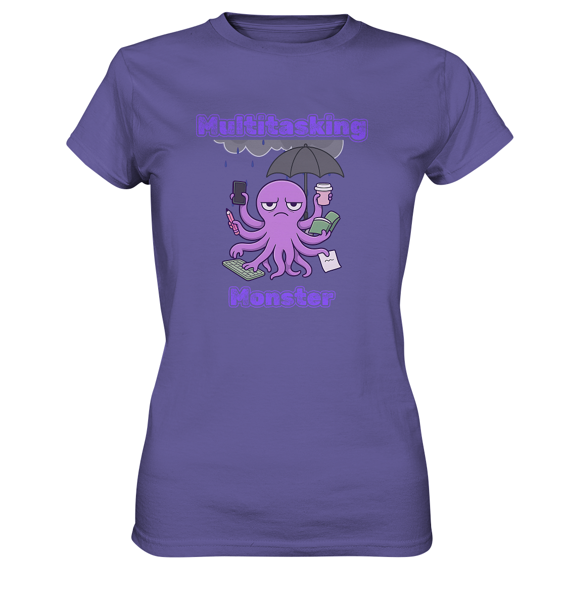 Multitasking Monster - Lila - Ladies Premium Shirt
