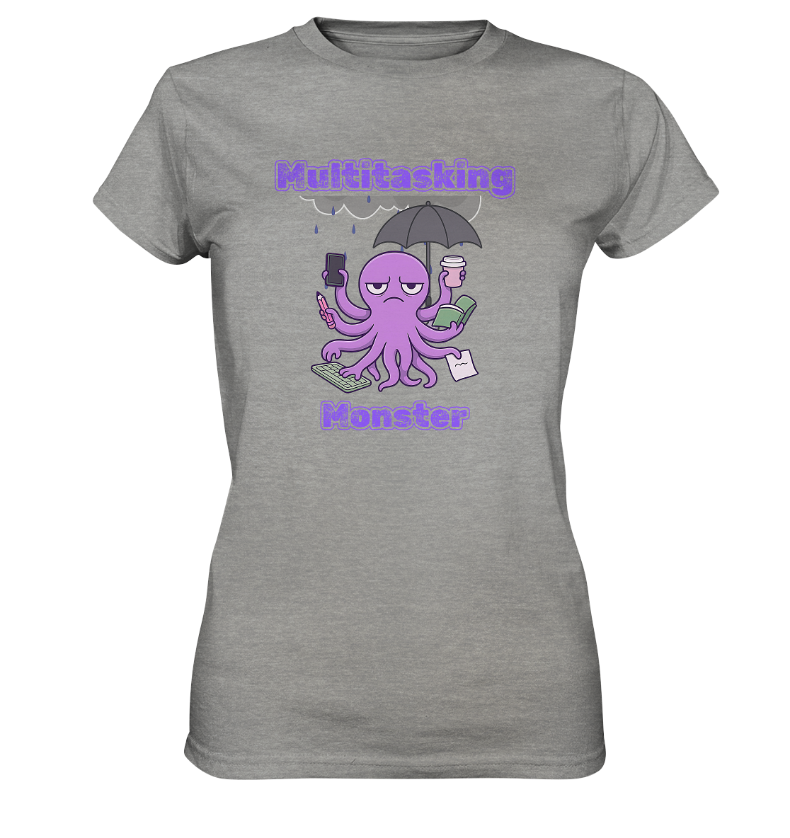 Multitasking Monster - Lila - Ladies Premium Shirt