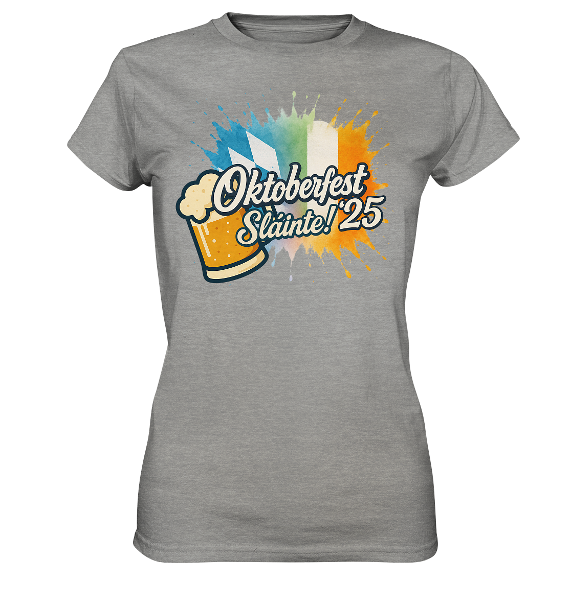 Global Cheers! - Irland mit Bier - Ladies Premium Shirt