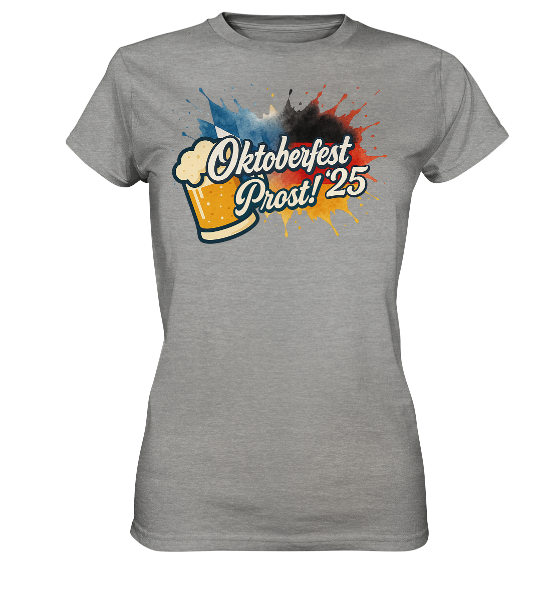 Global Cheers! - Deutschland mit Bier - Ladies Premium Shirt