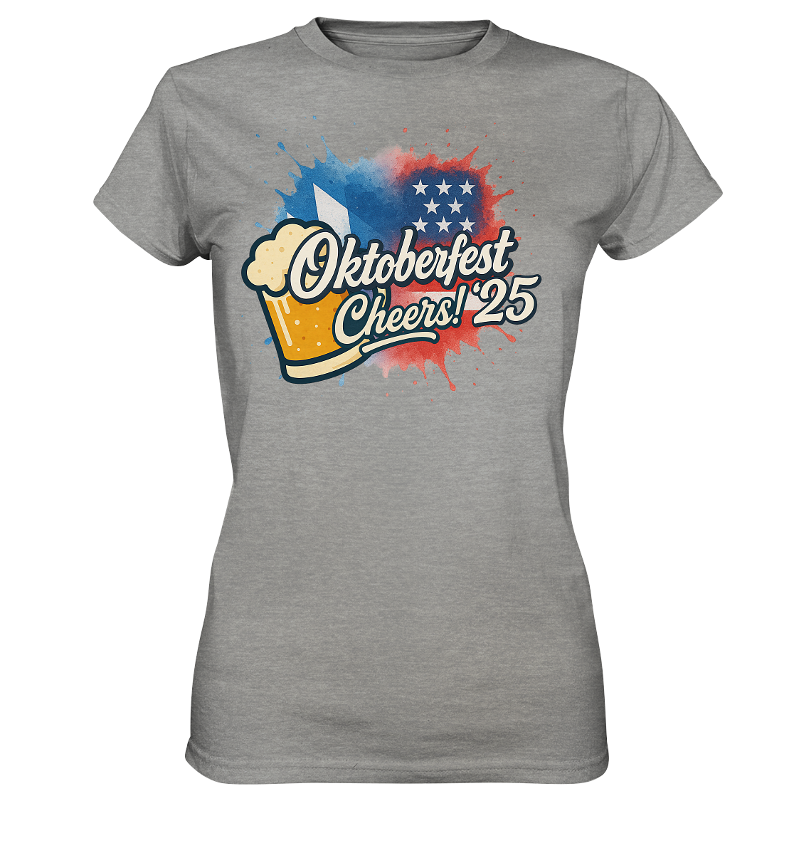 Global Cheers! - USA mit Bier - Ladies Premium Shirt