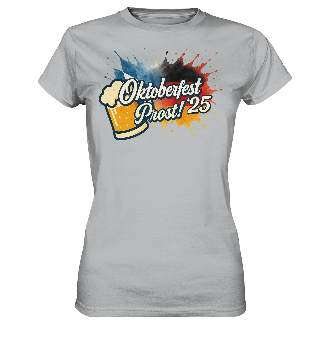 Global Cheers! - Deutschland mit Bier - Ladies Premium Shirt