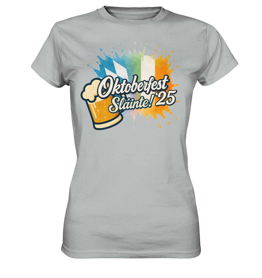Global Cheers! - Irland mit Bier - Ladies Premium Shirt