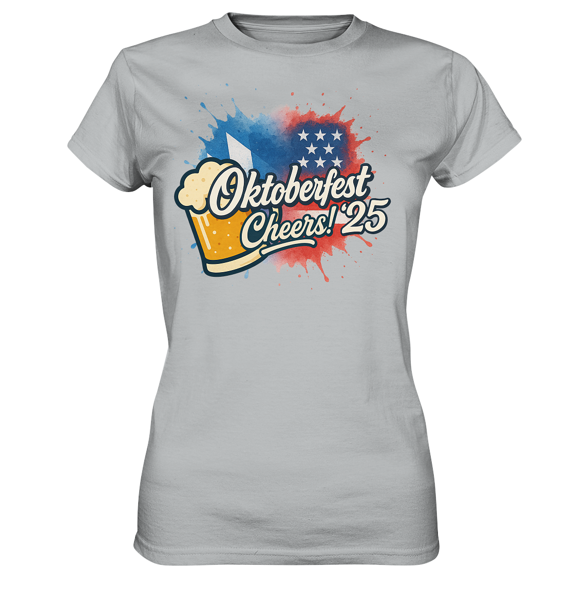 Global Cheers! - USA mit Bier - Ladies Premium Shirt