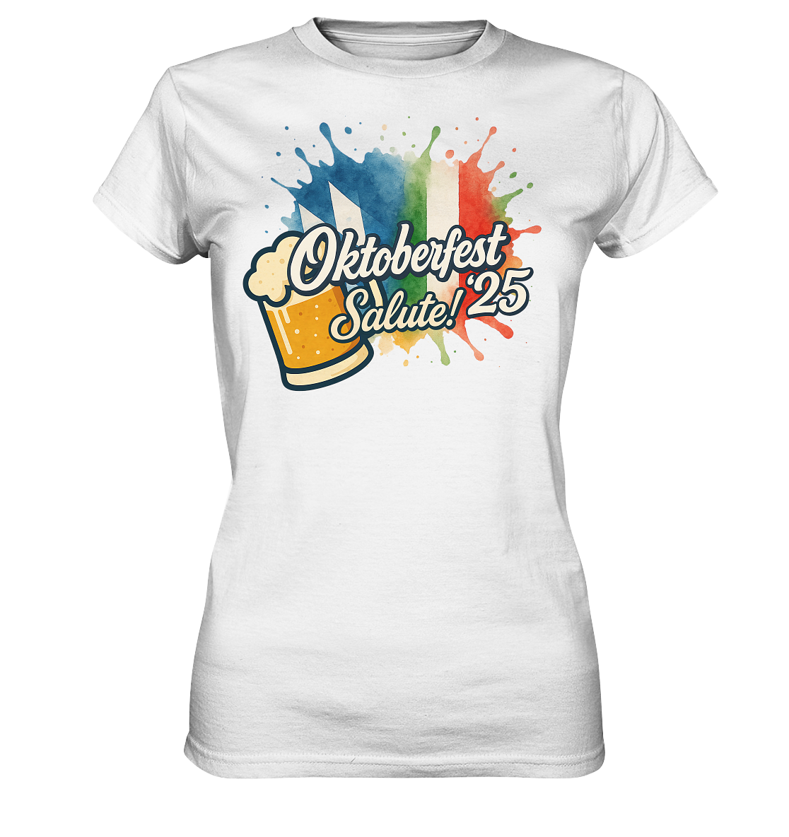 Global Cheers! - Italien mit Bier - Ladies Premium Shirt