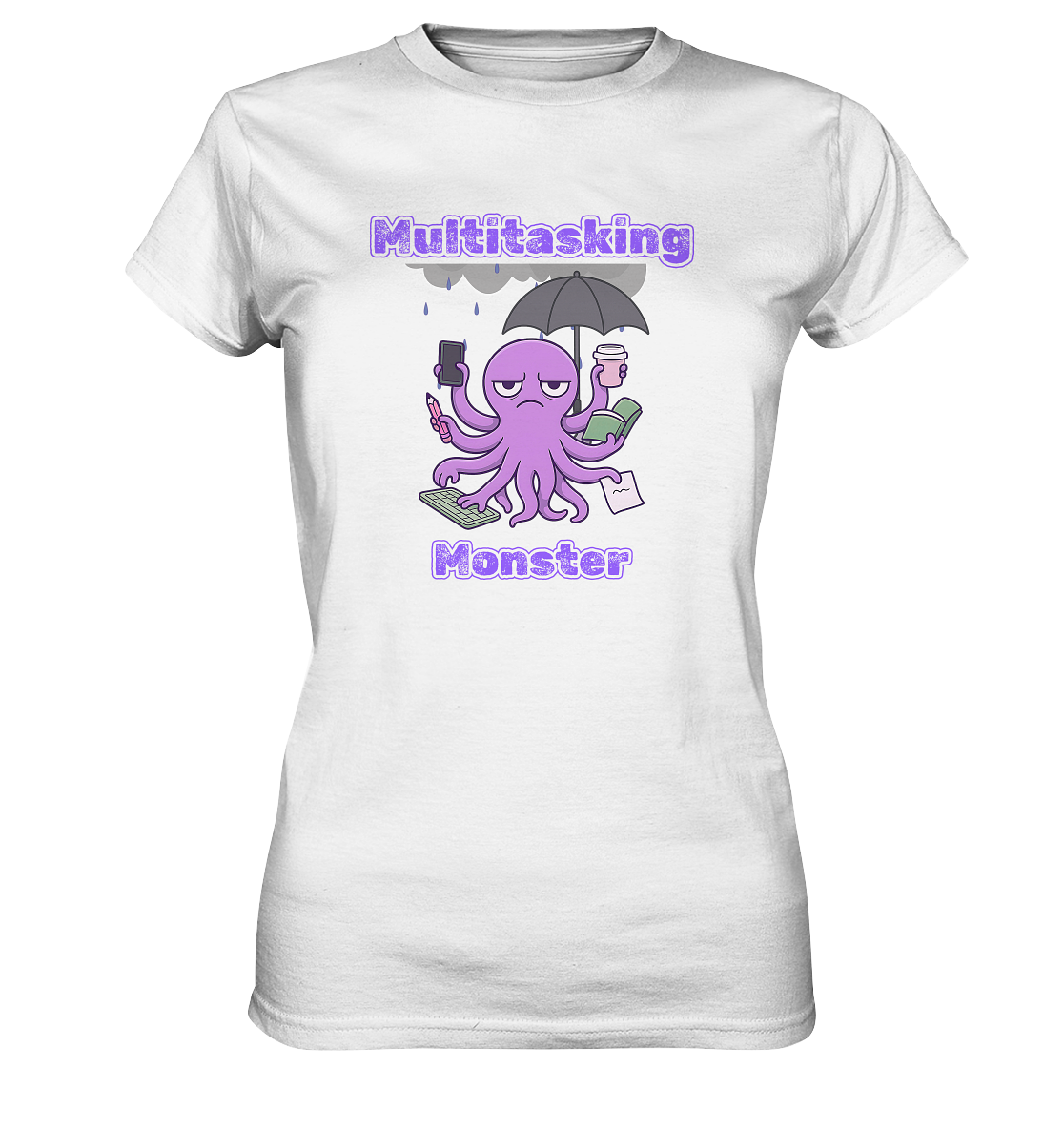 Multitasking Monster - Lila - Ladies Premium Shirt