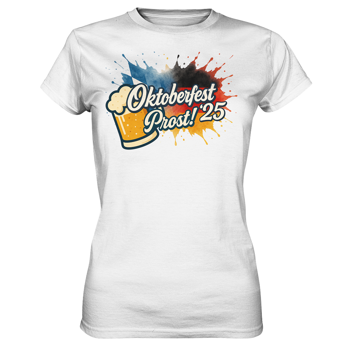 Global Cheers! - Deutschland mit Bier - Ladies Premium Shirt