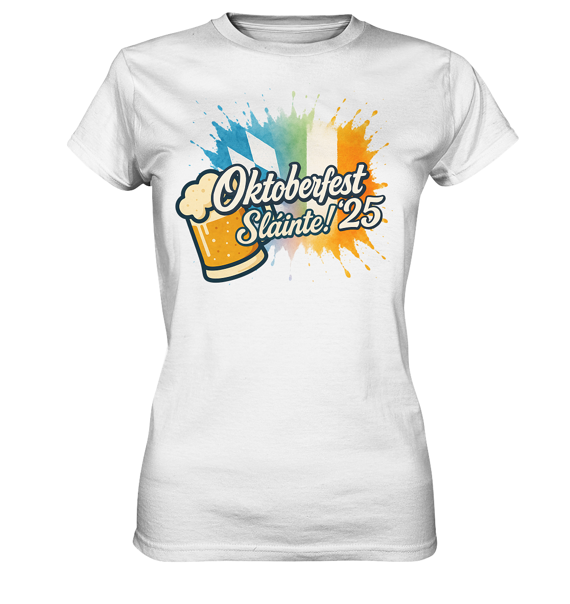 Global Cheers! - Irland mit Bier - Ladies Premium Shirt