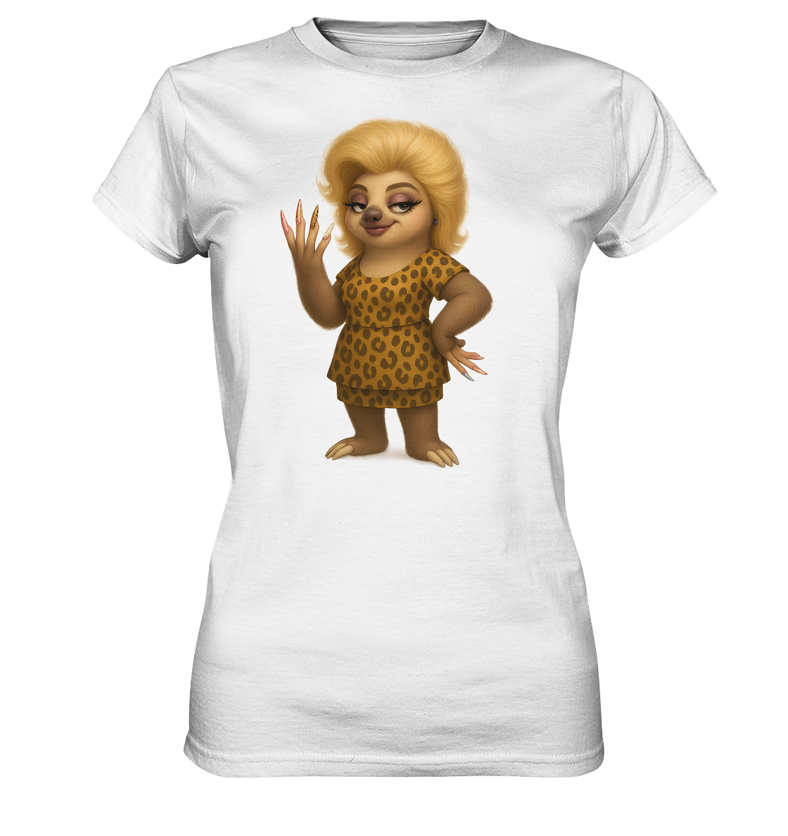 Slothies - Mandy Protzke – Kosmetikerin mit Nagelstudio im Keller. - Ladies Premium Shirt