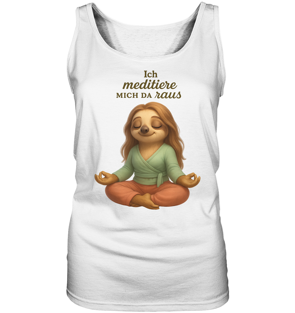Slothies - Ich meditiere mich da raus - Weiblich - Ladies Tank-Top
