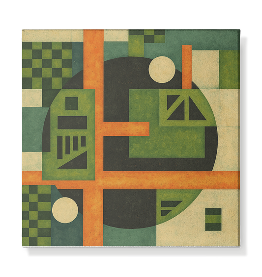 Klang der Geometrie – Wachstumsfeld Edition - Leinwand 30x30cm